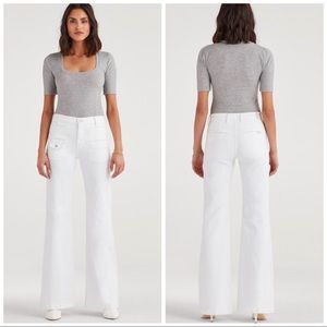 NWT 7 For All Mankind Georgia Wide Leg Jeans Sz 28